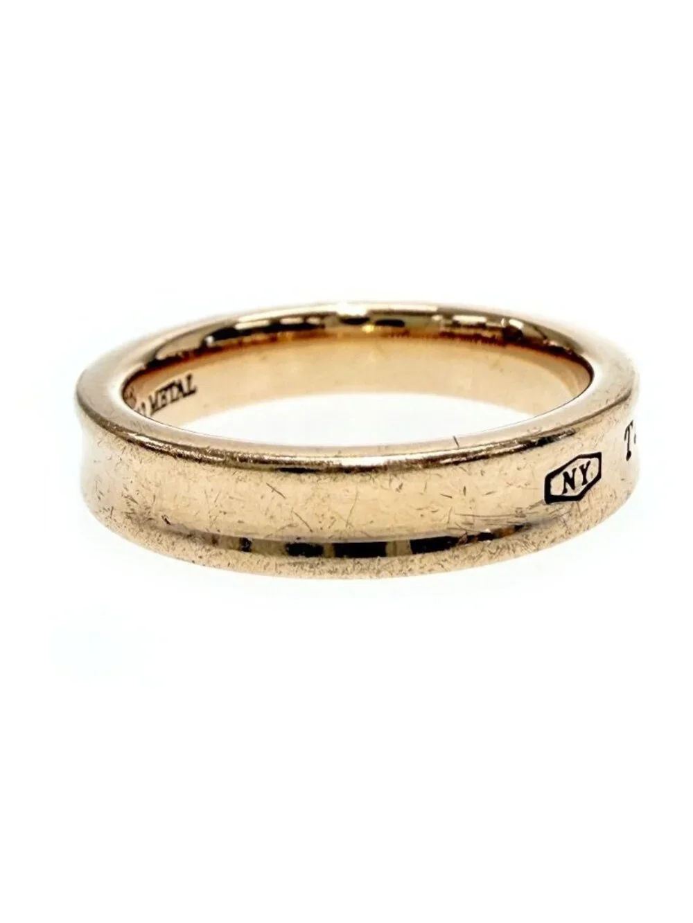 Tiffany & Co Gold Rubedo 1837 Narrow Ring Metal Stamp